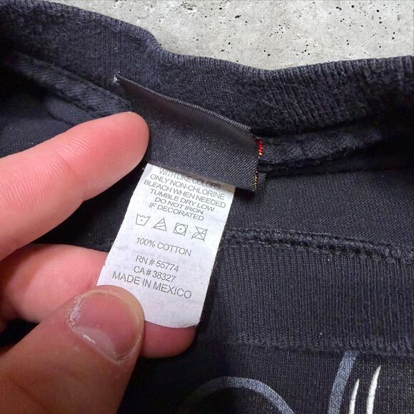 2013 Hot Leathers Vulture Skull Graphic T-Shirt Men’s M Black Biker Moto Tee - Picture 10 of 11